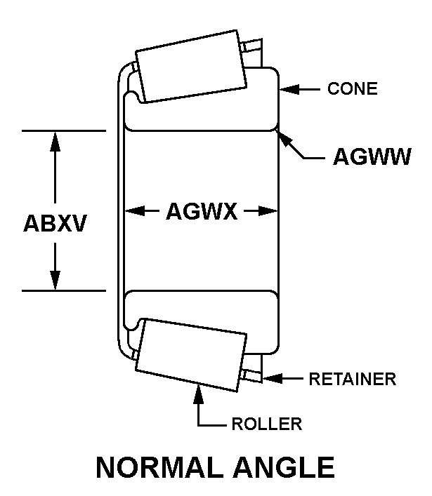 KONI VE SILINDIRLER, KONIK SILINDIR NSN: 3110-00-100-3617